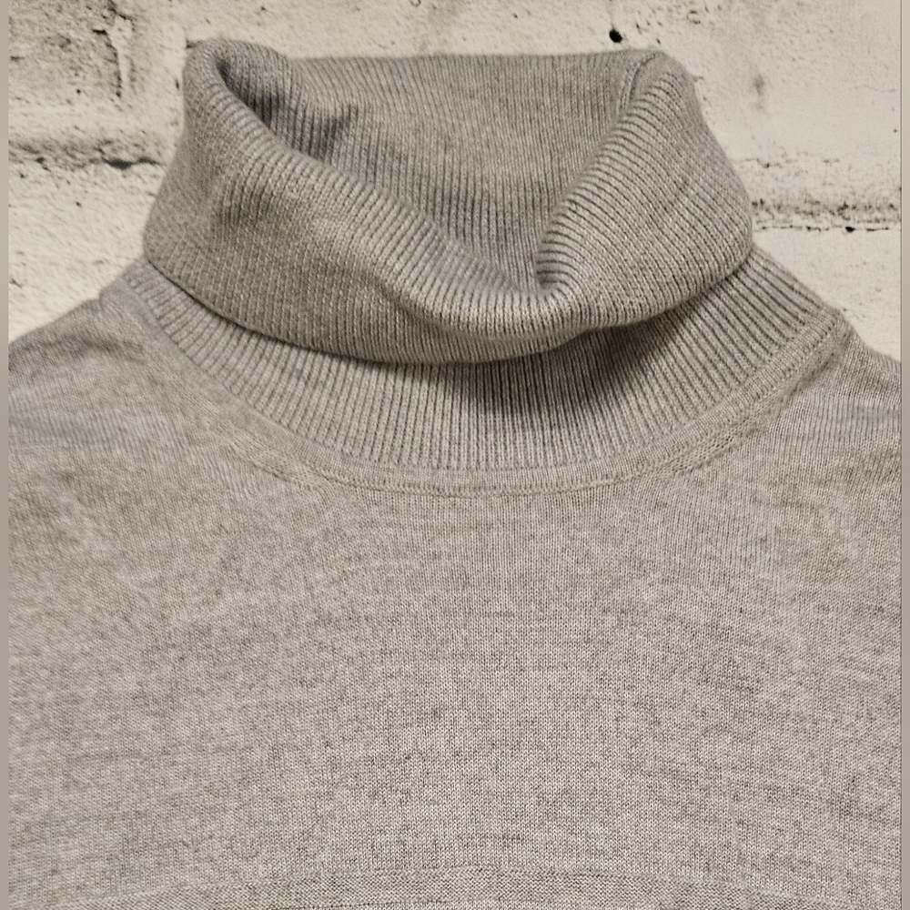 Hörst Italian Wool Blend Turtleneck Sweater Mens XL Gray Made in Italy - Picture 8 of 12